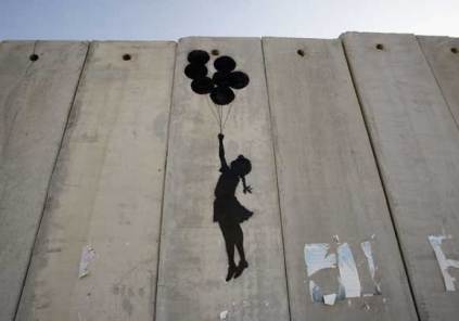 Banksy - barriera di separazione israeliana in Cisgiordania
