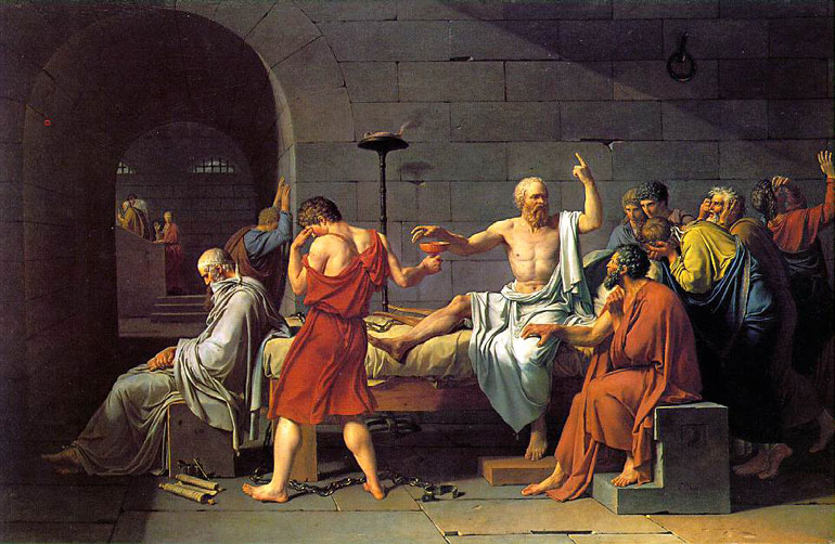 Socrate la morte di Louis David 1787