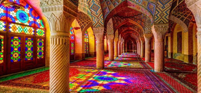 La moschea Nasir al-Mulk in Iran