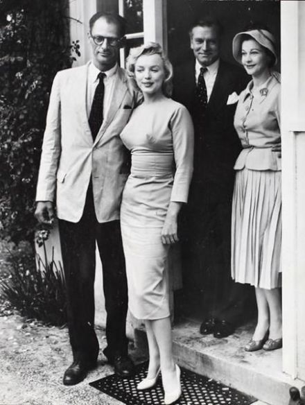 A. Miller e Marilyn con Laurence Olivier e Vivien Leigh
