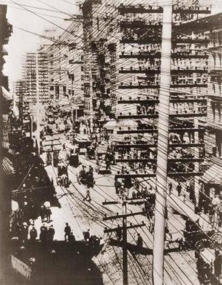 I fili del telefono di Manhattan, 1887