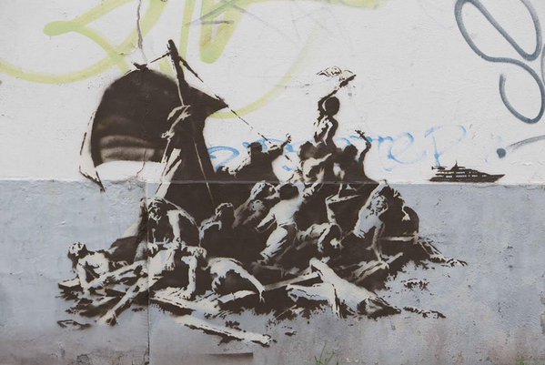 Banksy - Calais - We're not all in the same boat
