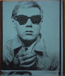 Andy Warhol, Self-Portrait, 1964, synthetic polymer paint and silkscreen ink on canvas, 20 × 16 inches (50.8 × 40.6 cm)