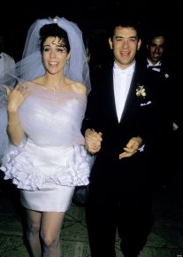Rita Wilson e Tom Hanks al loro matrimonio 1988