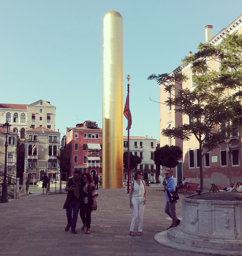 Venezia - The Golden Tower by James Lee Byars