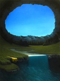 Paolo Pibi - Orbita sinistra - acrylic on canvas (100x70 cm 2015)
