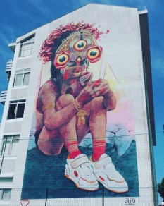 Lisbona - Itinerario street art- Festival MURO: Gleo