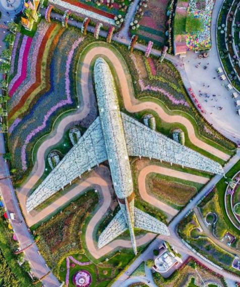 Dubai Miracle Garden - Installazione floreale della Emirates Airline