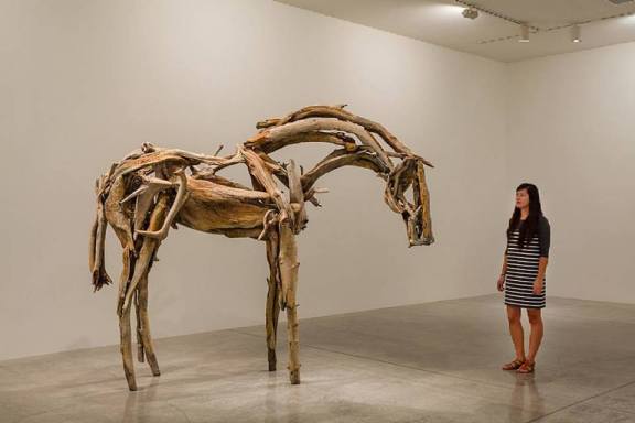 Deborah Butterfield, Palouse, 2012, bronze, 95 x 116 ½ x 36 in