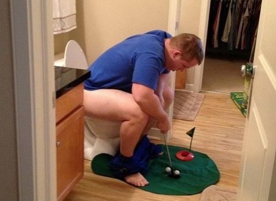 Toilette golf club