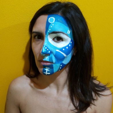 Bozza della performance "Le maschere non fanno paura" di Barbara Picci