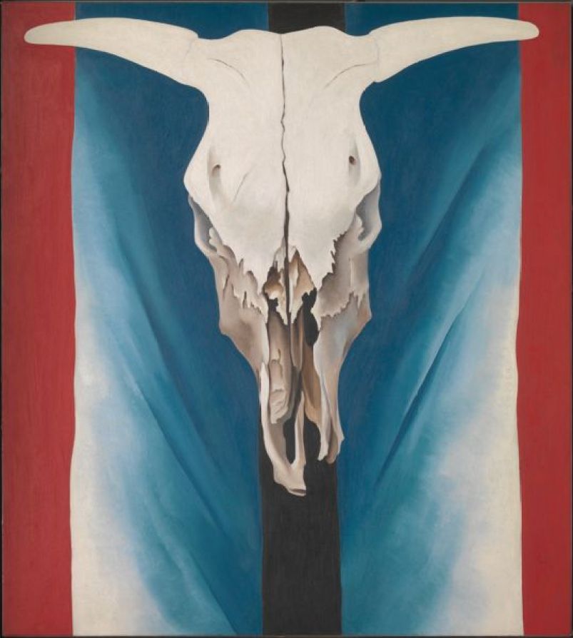 Cow's Skull: Red, White, and Blue, Georgia O'Keeffe