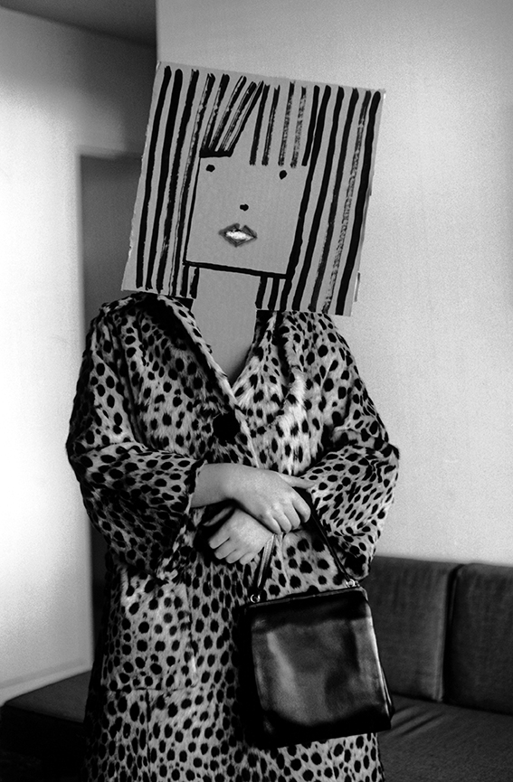 Inge Morath - USA. Untitled. From the Mask Series with Saul Steinberg. 1961.Photograph by Inge Morath/MAGNUM PHOTOS.