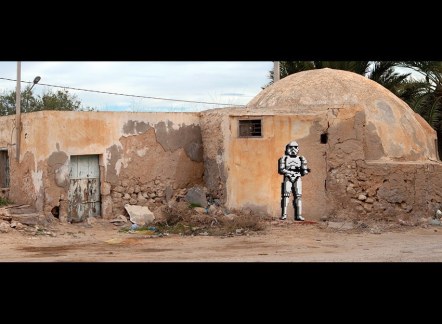 Star Wars Tribute by Invader @ Djerba, Tunisia