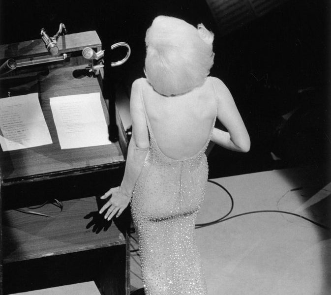 Marilyn Monroe singing Happy Birthday to President John F Kennedy from the stage at Madison Square Garden, three months before her death, 1962 Photograph: Courtesy of Monroe Gallery